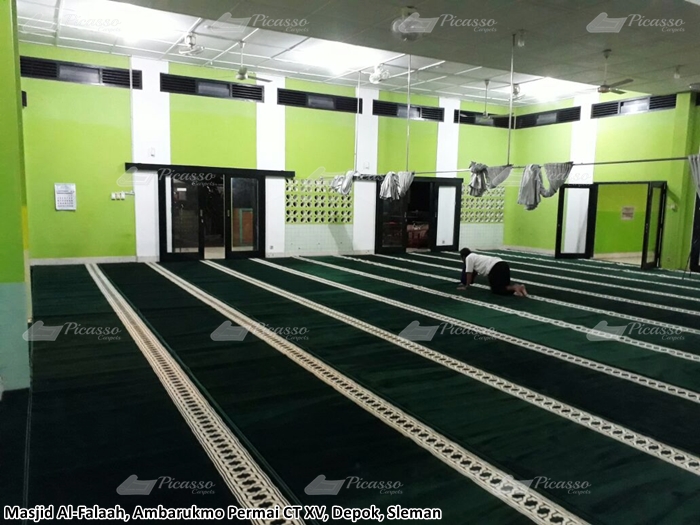karpet masjid hijau sleman