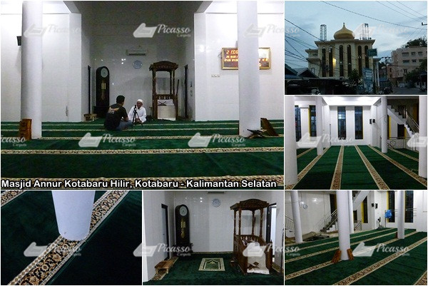 Karpet Masjid Annur Kotabaru Hilir, Kotabaru Kalimantan Selatan