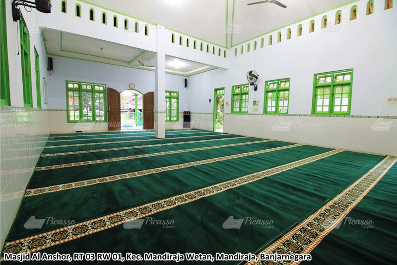 karpet masjid hijau, banjarnegara