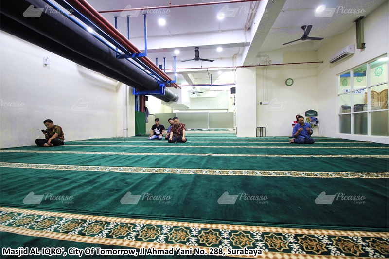 karpet masjid hijau, cito mall surabaya