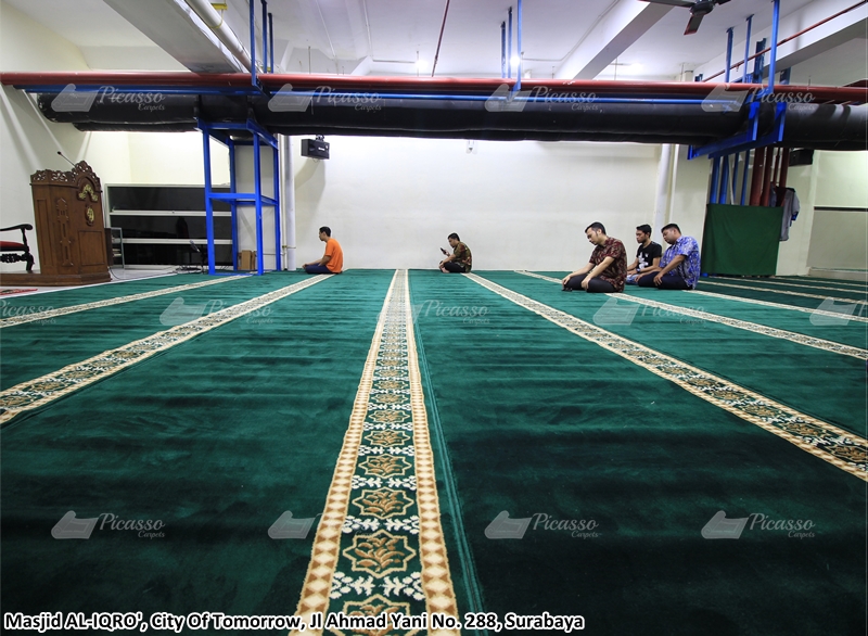karpet masjid hijau, cito mall surabaya