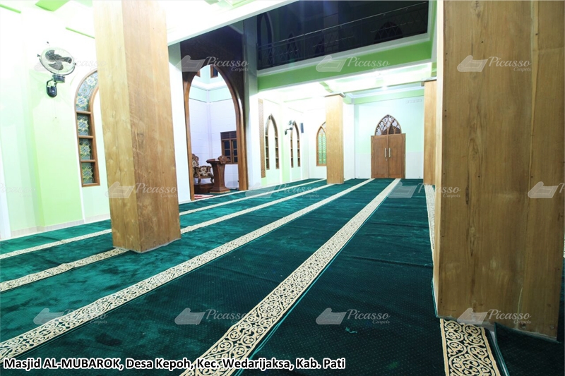 karpet masjid hijau, pati