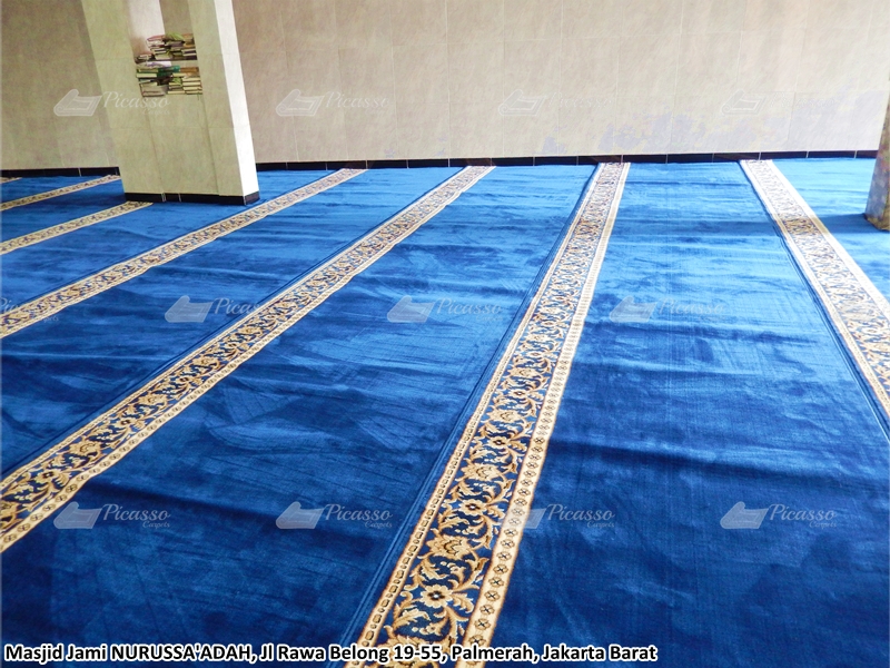 karpet masjid biru, palmerah, jakbar
