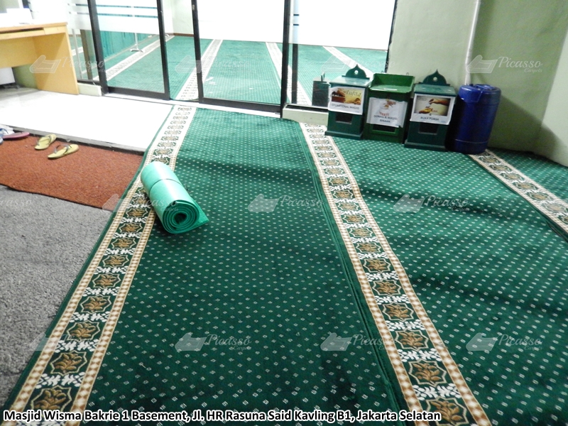 karpet masjid hijau, jaksell