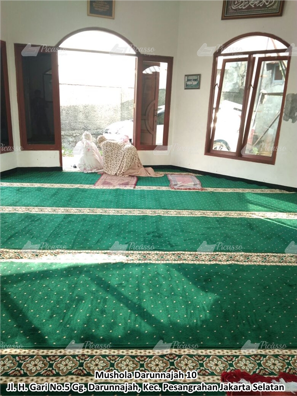 karpet masjid hijau, pesanggrahan, jaksel