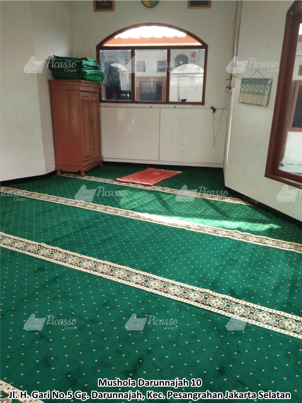 karpet masjid hijau, pesanggrahan, jaksel
