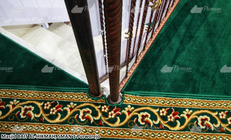 karpet masjid hijau, purworejo