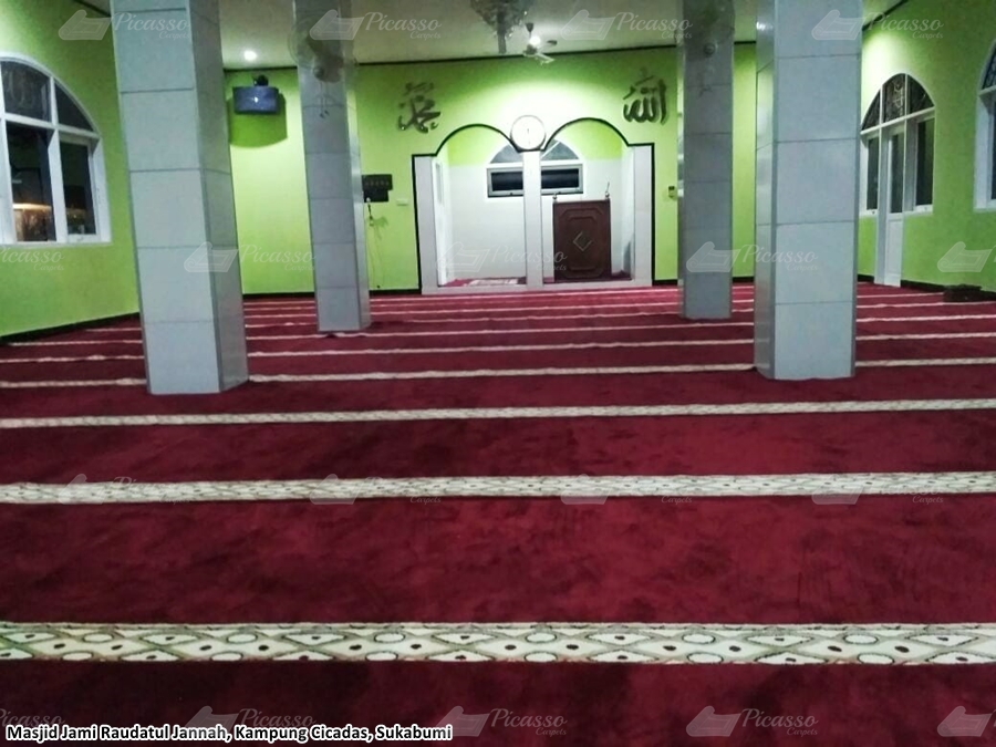 karpet masjid merah, sukabumi