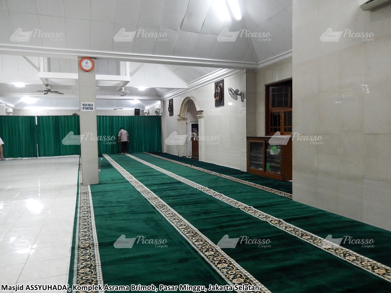 karpet masjid hijau pasar minggu