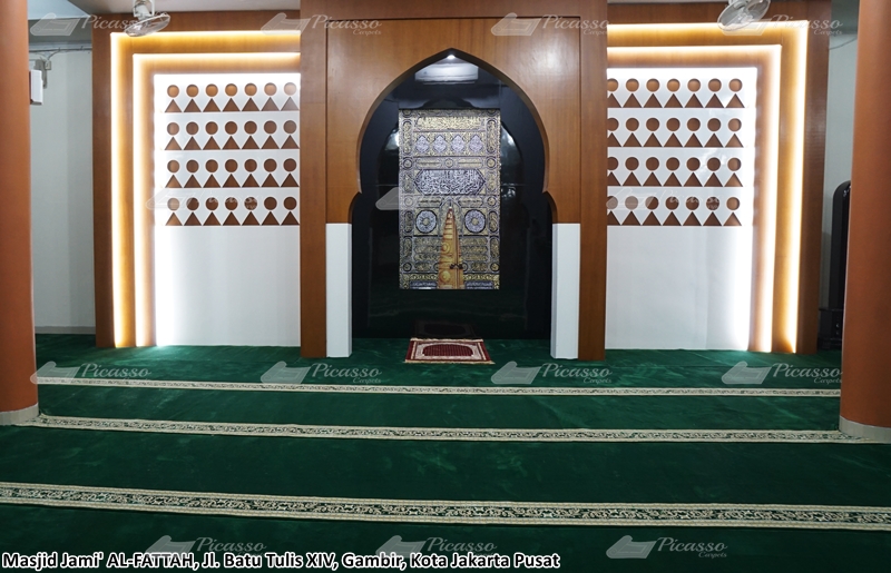 Karpet Masjid Jami Al Fattah Gambir, Jakarta Pusat