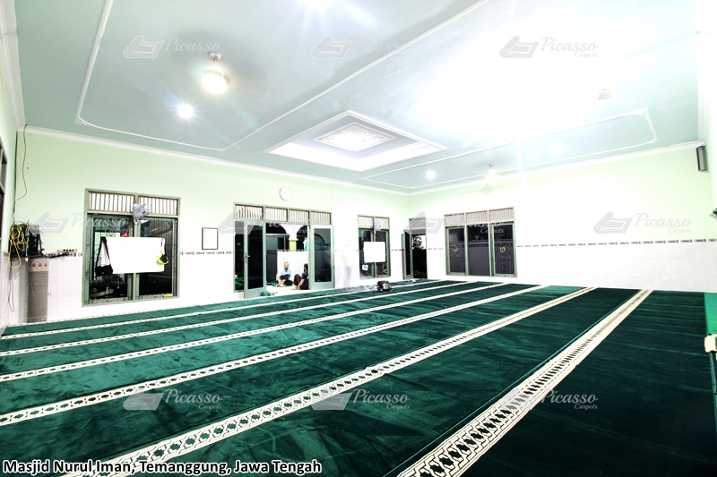 karpet masjid hijau, temanggung