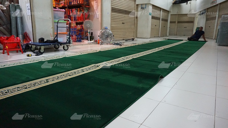 karpet masjid hijau, ketapang kalbar