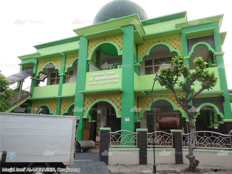karpet masjid hijau, cengkareng, tangerang