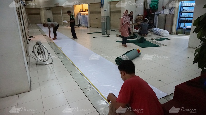 karpet masjid hijau, kutai barat