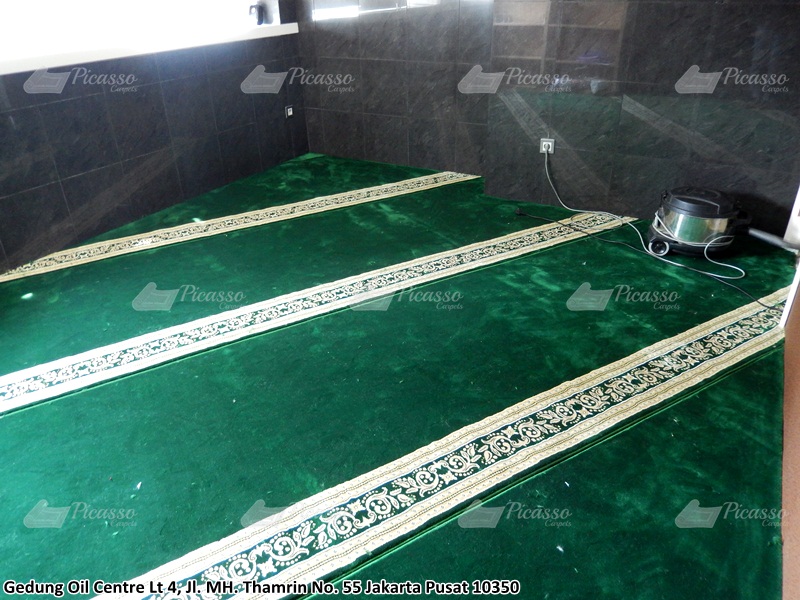 karpet masjid hijau jakarta pusat