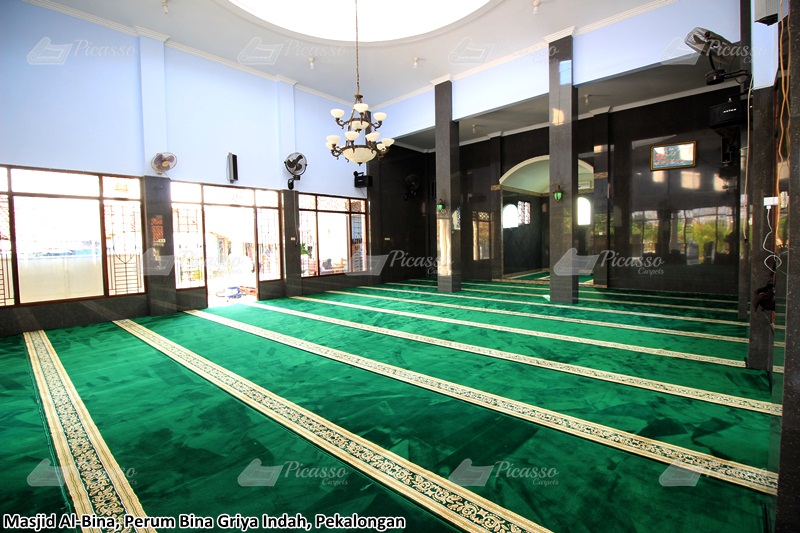 karpet masjid hijau, pekalongan