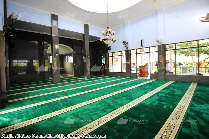 karpet masjid hijau, pekalongan