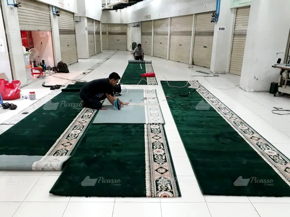 karpet masjid hijau cirebon
