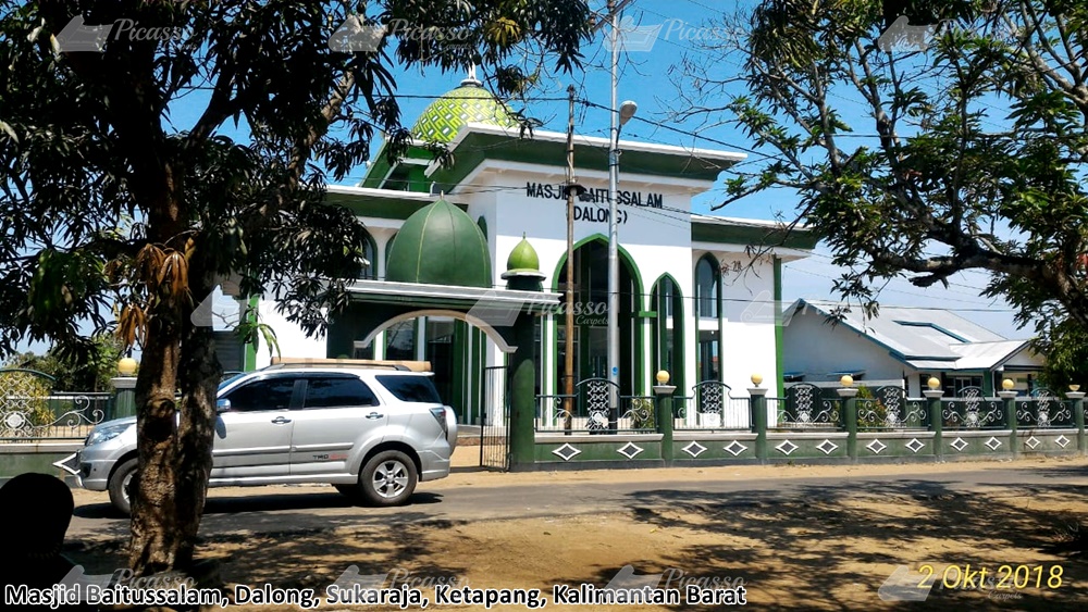 karpet masjid hijau, ketapang, kalbar