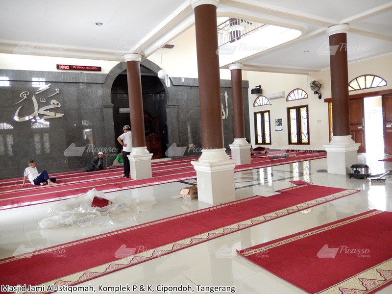 karpet masjid merah, tangerang