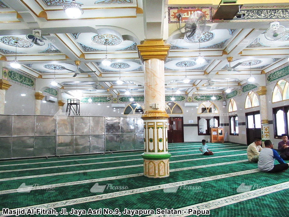 karpet masjid minimalis hijau jayapura