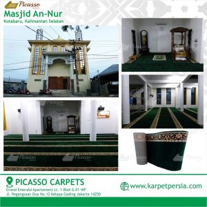 karpet masjid hijau kotabaru