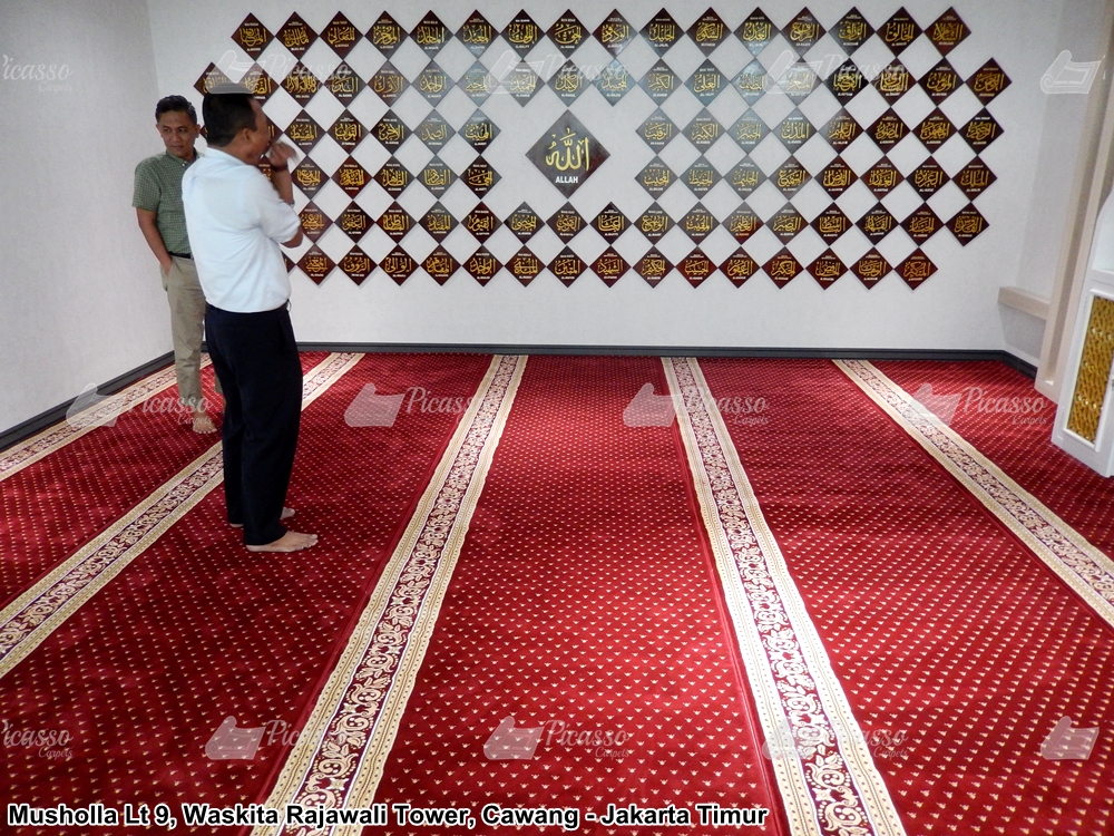 karpet masjid merah minimalis
