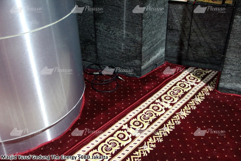 karpet masjid minimalis merah