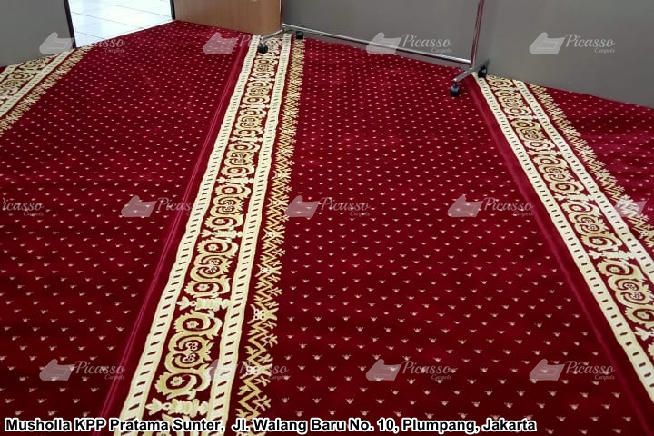 Karpet masjid merah KPP SUNTER