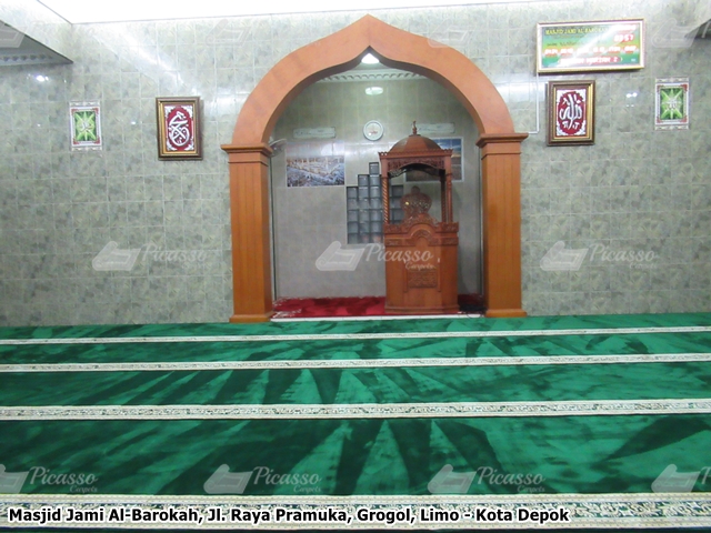 karpet masjid hijau depok