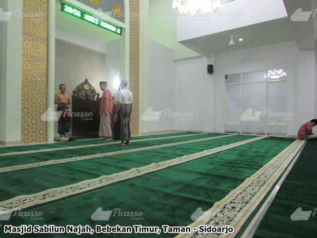 karpet masjid hijau sidoarjo