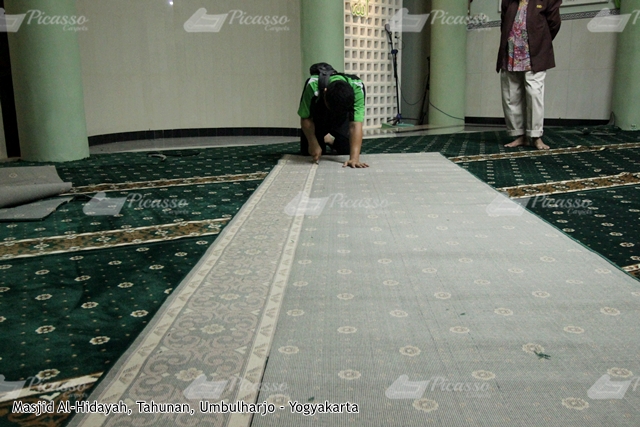 karpet masjid hijau umbulharjo jogja