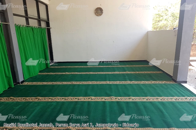 Karpet Masjid Roudhotul Jannah Perum Surya Asri Jumputrejo Sidoarjo