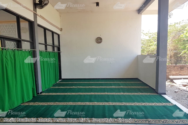 karpet masjid hijau sidoarjo