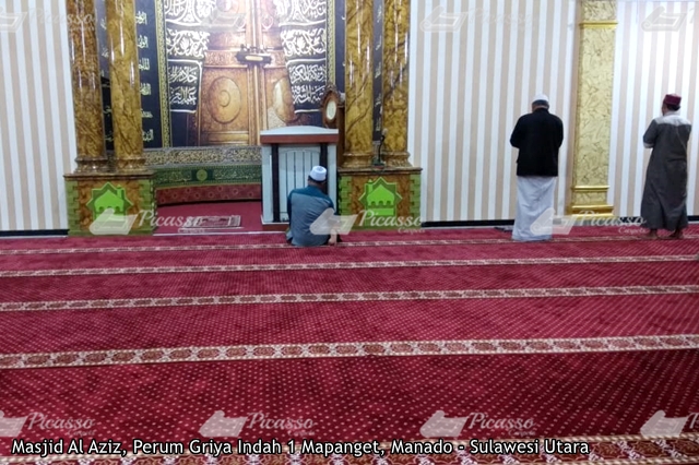 karpet masjid merah mapanget manado