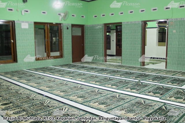 karpet masjid almuhtada bantul jogja