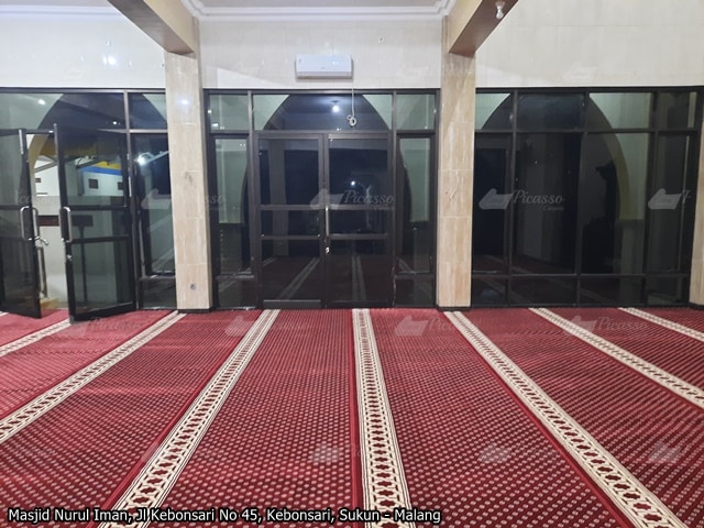 Harga Karpet Masjid Malang - Masjid Nurul Iman Kebonsari Sukun Malang