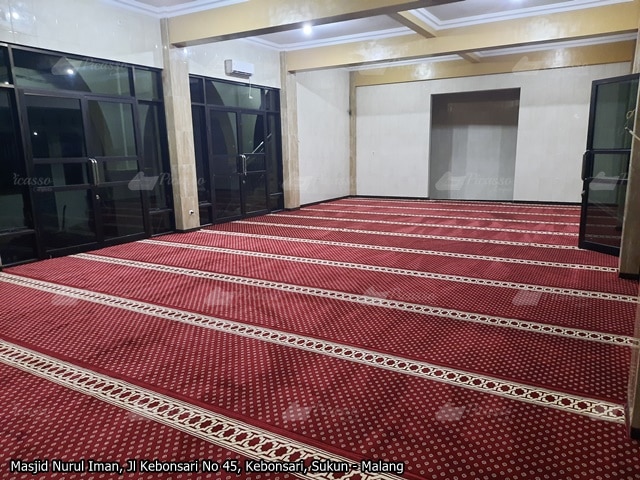 Harga Karpet Masjid Malang - Masjid Nurul Iman Kebonsari Sukun Malang